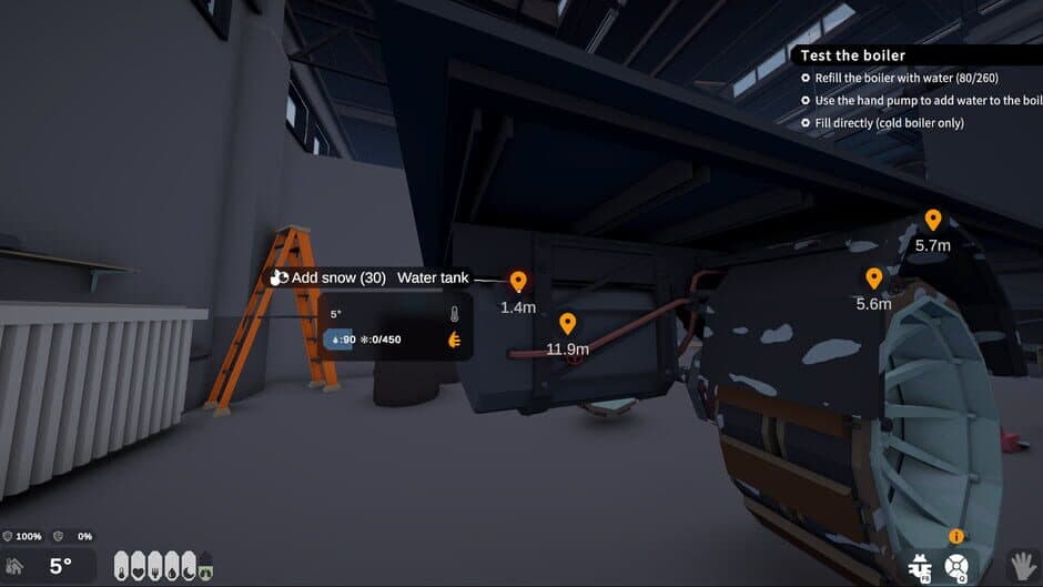 Snow Steam Trail screenshot