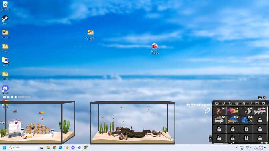 Window Aquarista screenshot