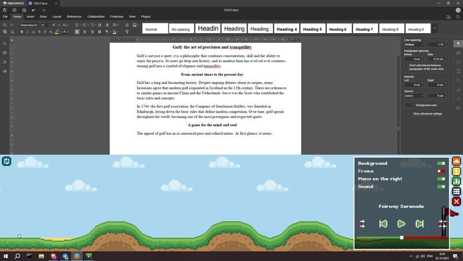 Screen Greens screenshot