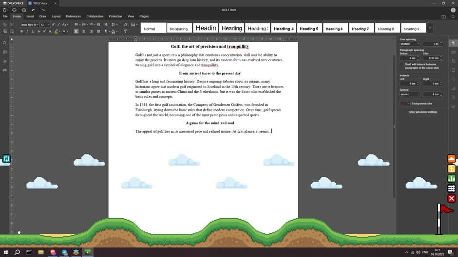Screen Greens screenshot