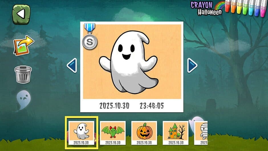 Crayon Halloween screenshot