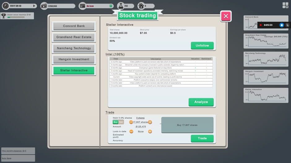 Individual Investor Tycoon II screenshot