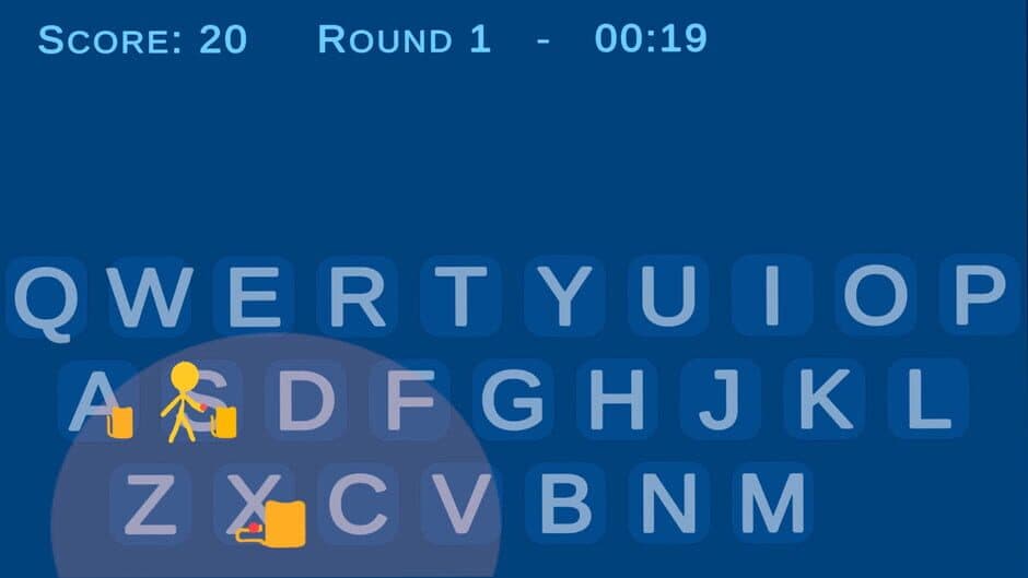 Typing Fireworks screenshot