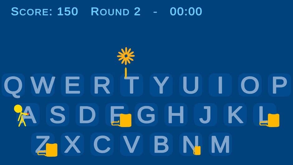 Typing Fireworks screenshot