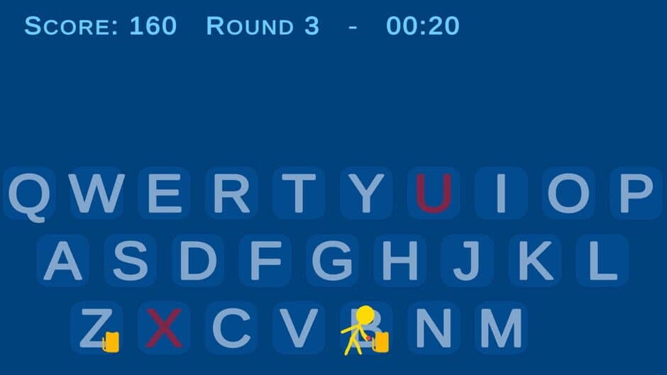 Typing Fireworks screenshot