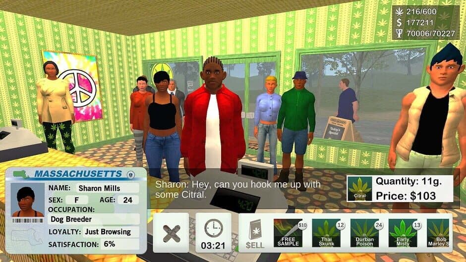 Weed Garden Online screenshot