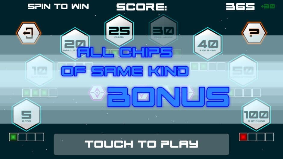 Poker Dice Solitaire Future screenshot