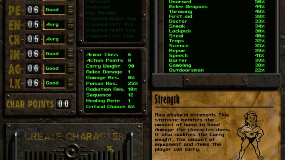 Fallout: A Post Nuclear Role Playing Game screenshot