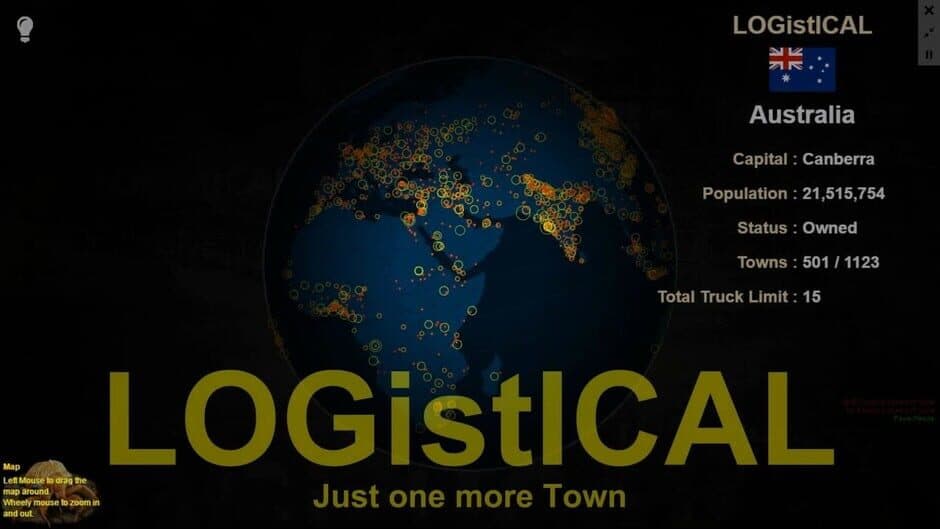 Logistical: Earth screenshot