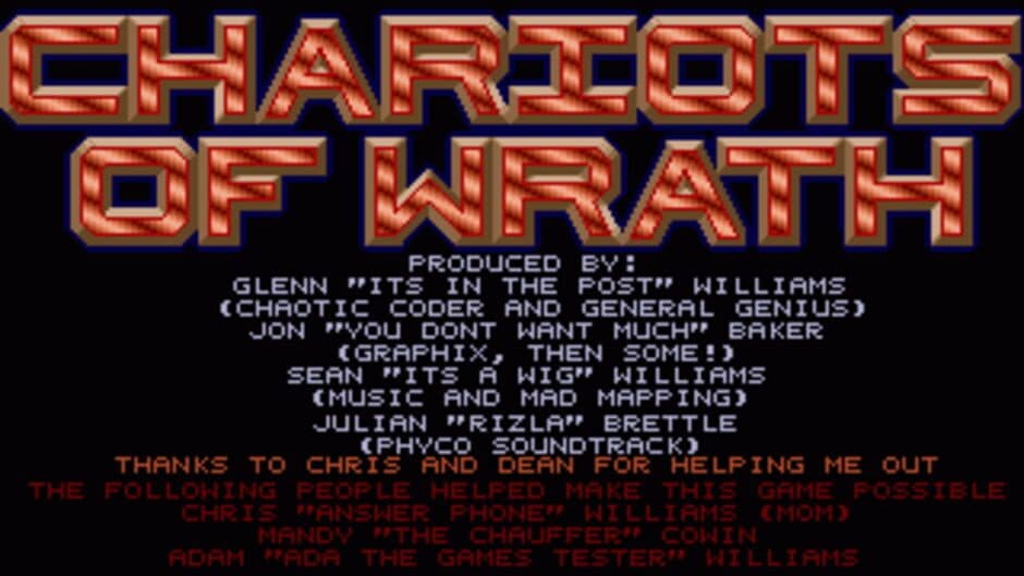 Chariots of Wrath screenshot