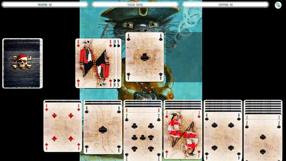 Solitaire - Cat Pirate Portrait screenshot