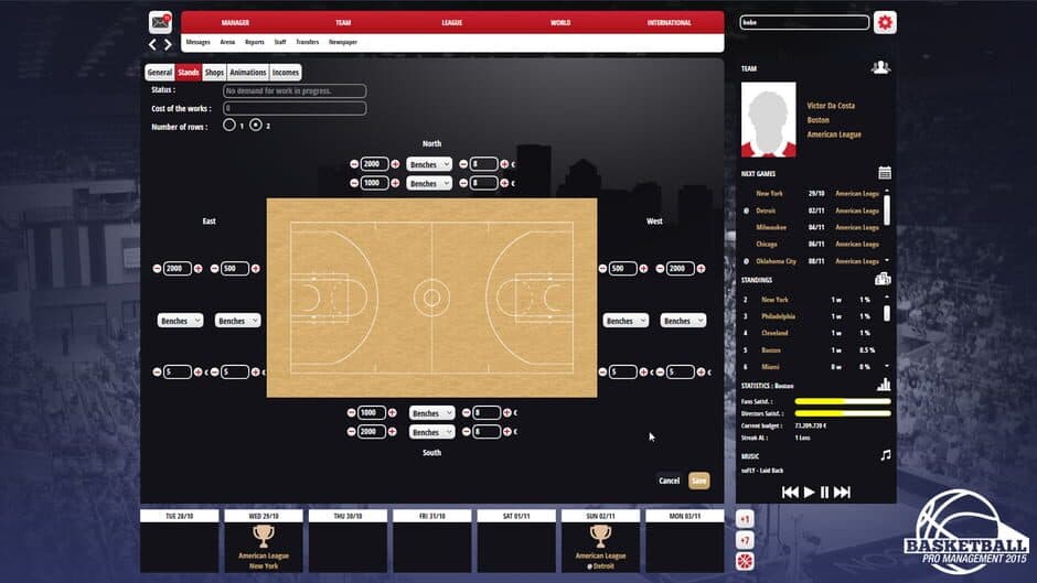Basketball Pro Management 2015 screenshot