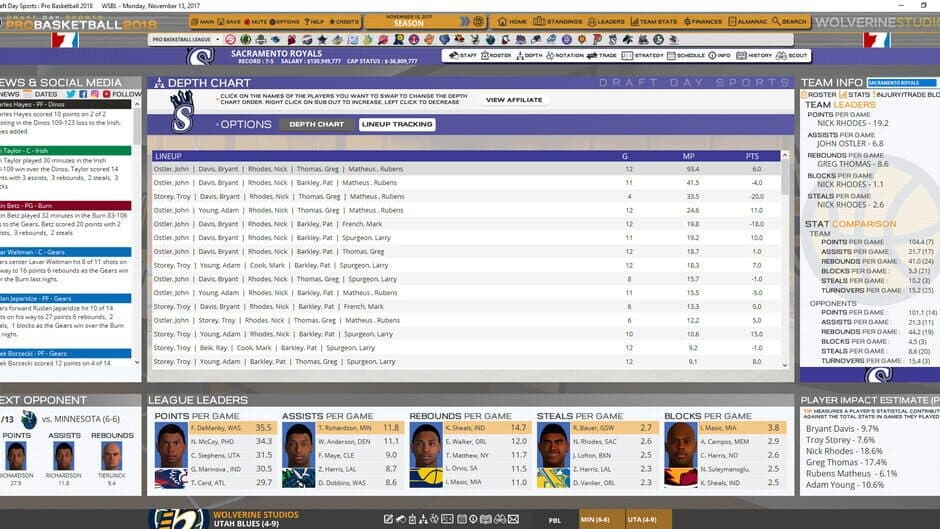Draft Day Sports: Pro Basketball 2018 screenshot