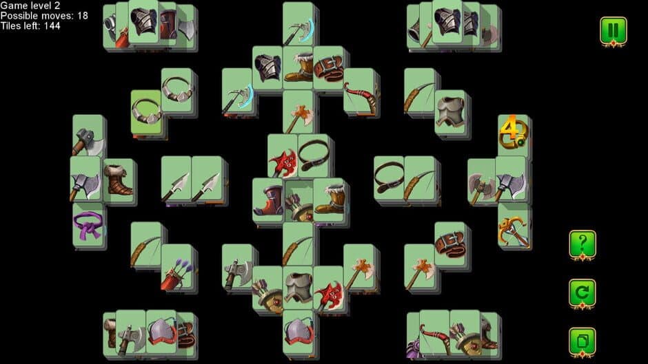 Weapon and Armor: Mahjong screenshot