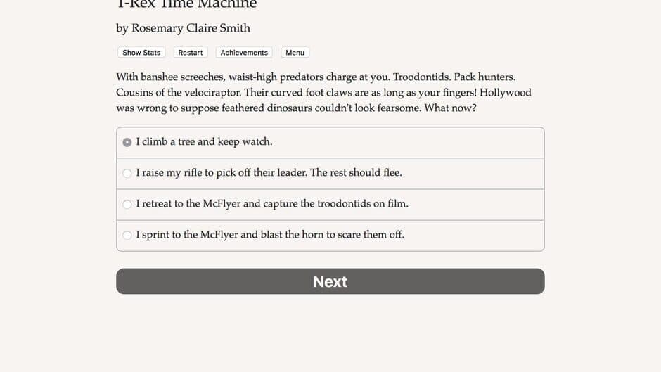 T-Rex Time Machine screenshot