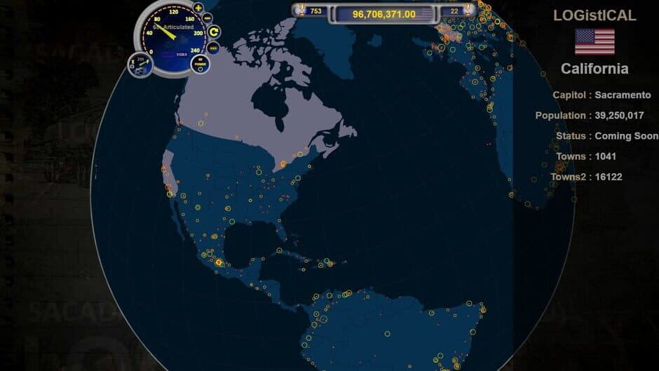 Logistical: Earth screenshot