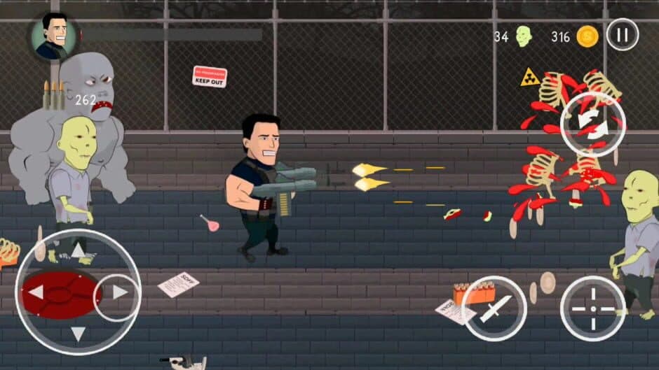 Guns and Blood: 2D Zombie Shooter screenshot