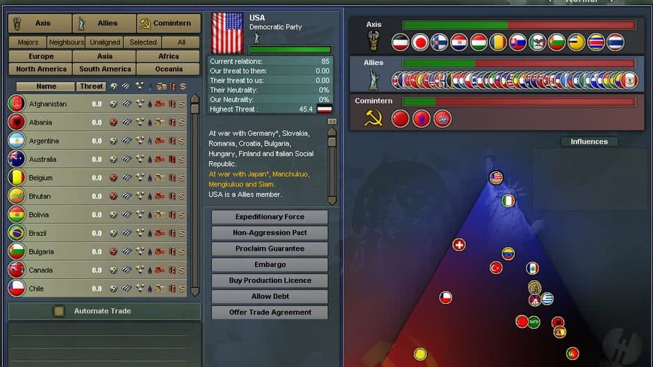 Hearts of Iron III screenshot
