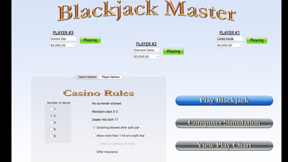 Blackjack Master screenshot