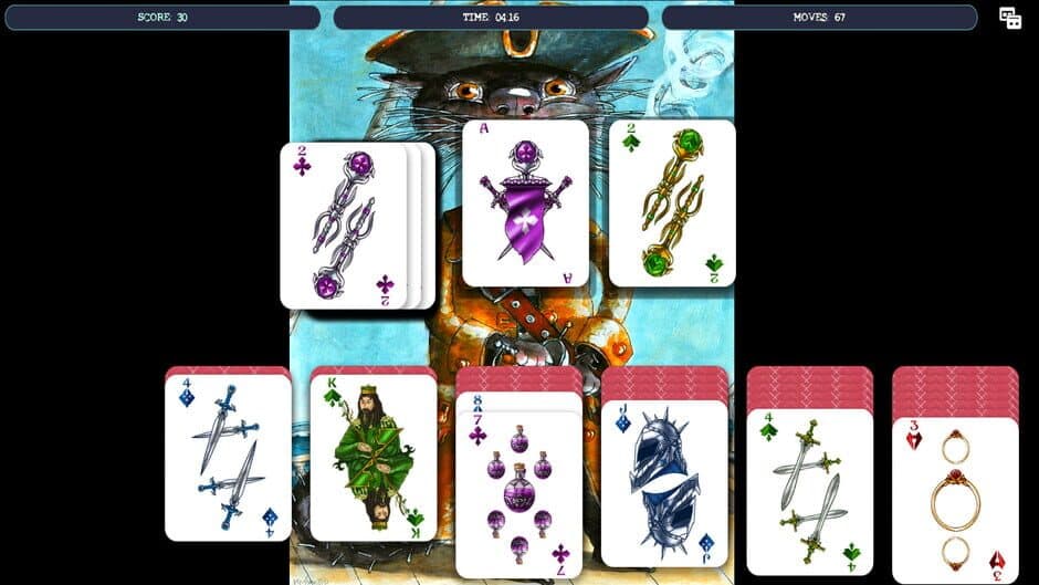 Solitaire - Cat Pirate Portrait screenshot