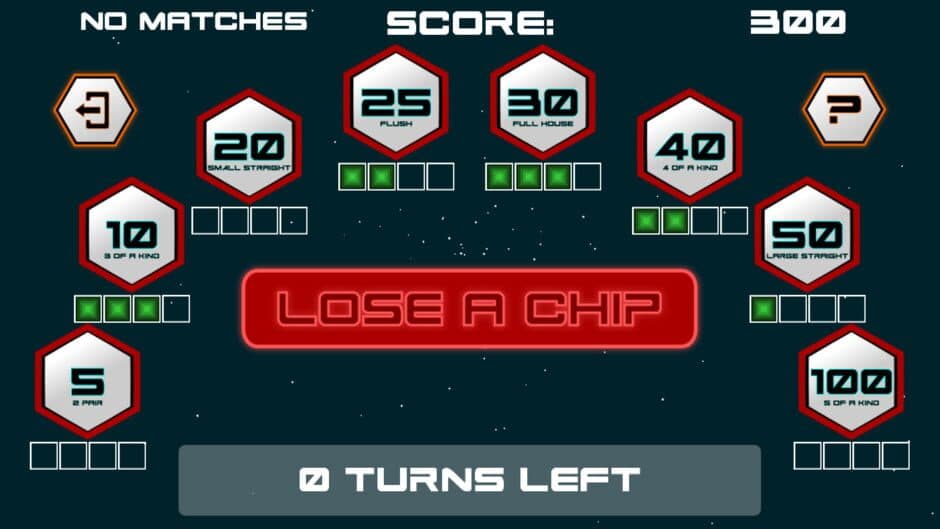 Poker Dice Solitaire Future screenshot