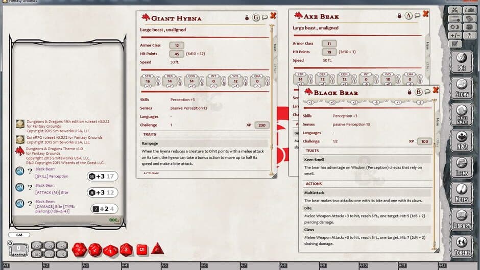 Fantasy Grounds screenshot