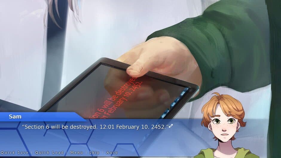 Orion: A Sci-Fi Visual Novel screenshot