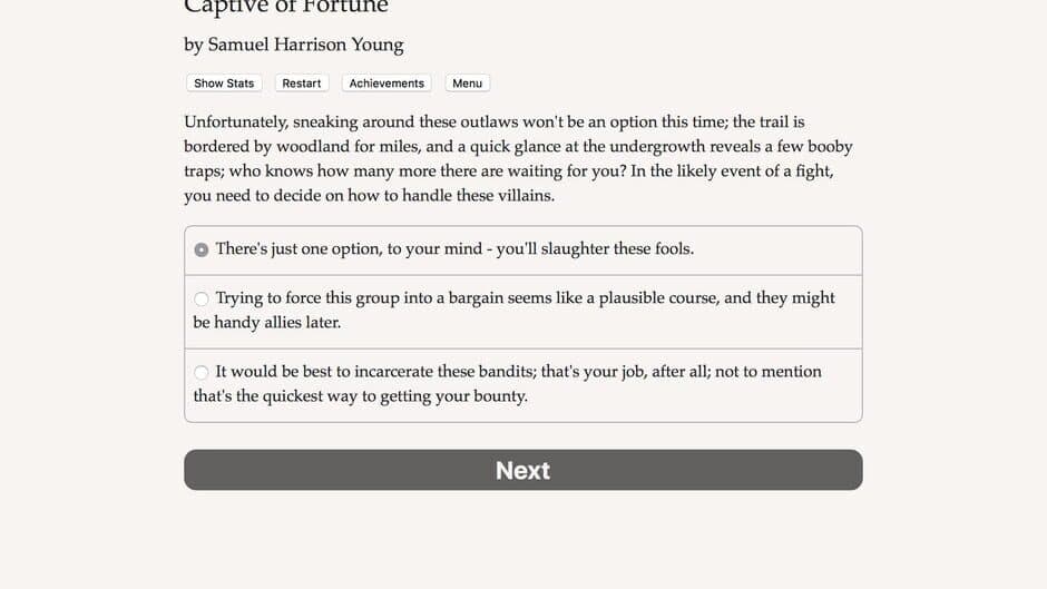 Captive of Fortune screenshot