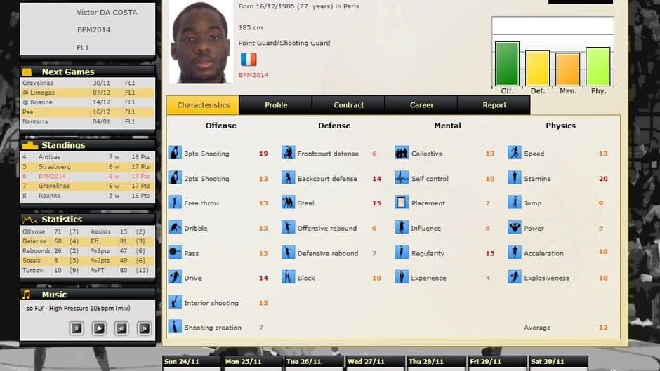 Basketball Pro Management 2014 screenshot