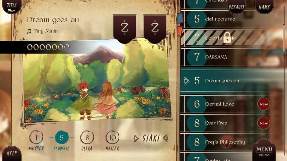Lanota screenshot