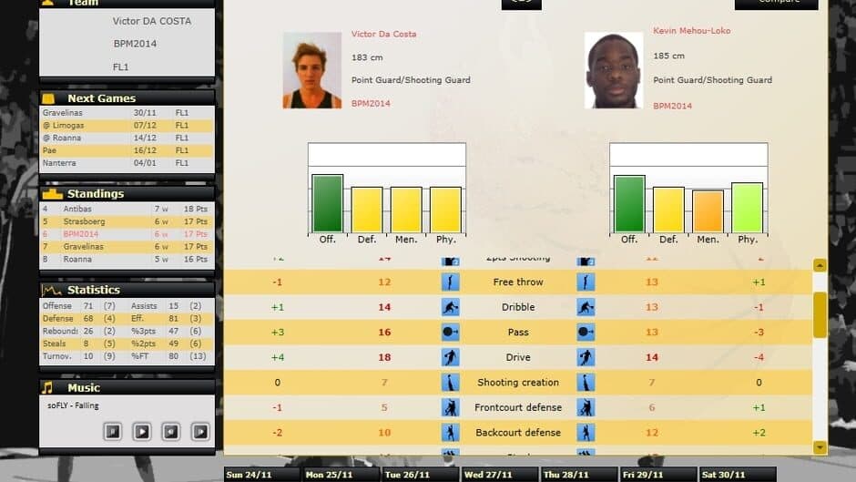 Basketball Pro Management 2014 screenshot