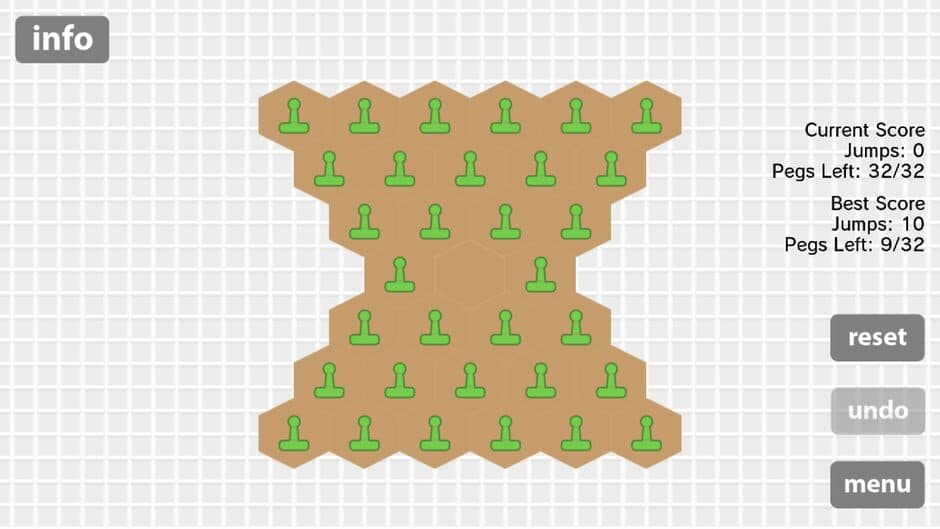 Peg Solitaire screenshot