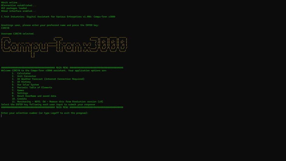 Compu-Tron x3000 screenshot