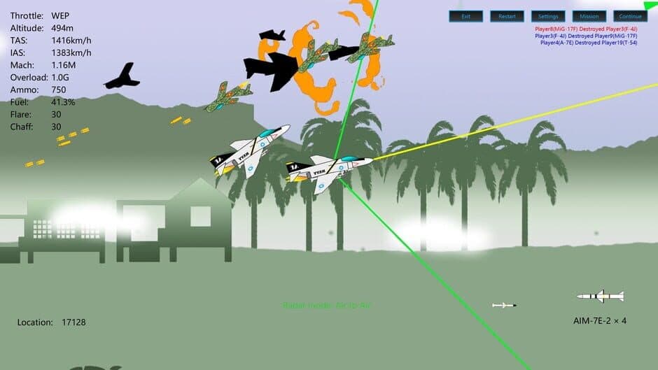2D Dogfight screenshot