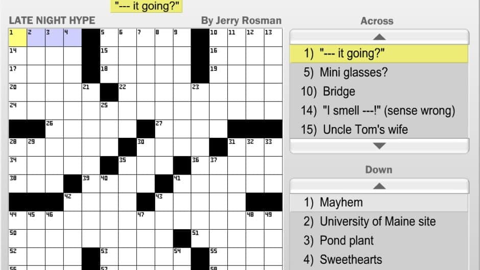 Infinite Crosswords screenshot