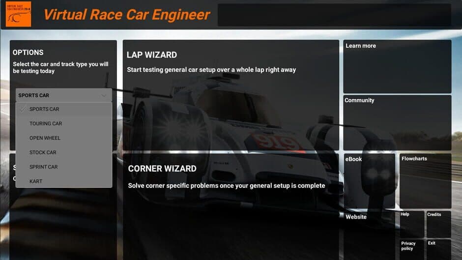 Virtual Race Car Engineer 2020 screenshot