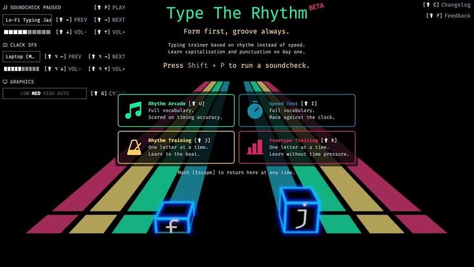 Type the Rhythm screenshot