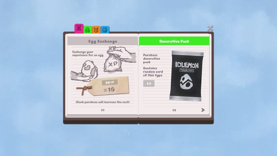 Idlemon screenshot
