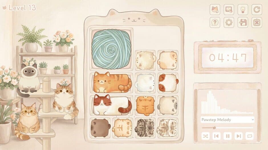 Cat Block: Sliding Puzzle screenshot