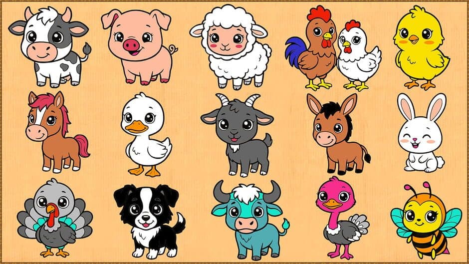 Crayon Farm Animals screenshot
