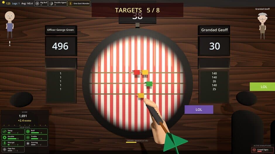 Dorts: A Darts Roguelike screenshot