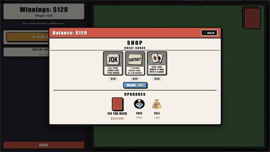 Blackjack: Cheat the House! screenshot