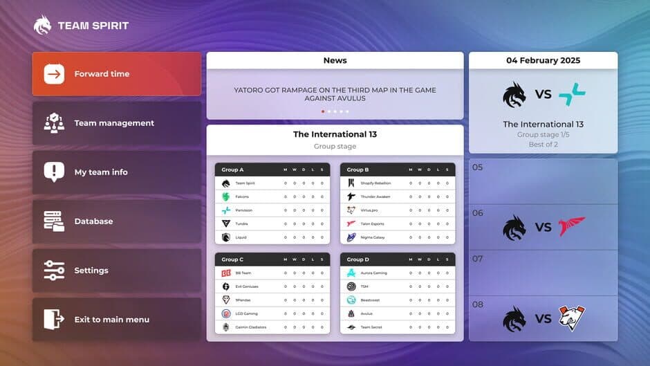 Cybersport Manager screenshot