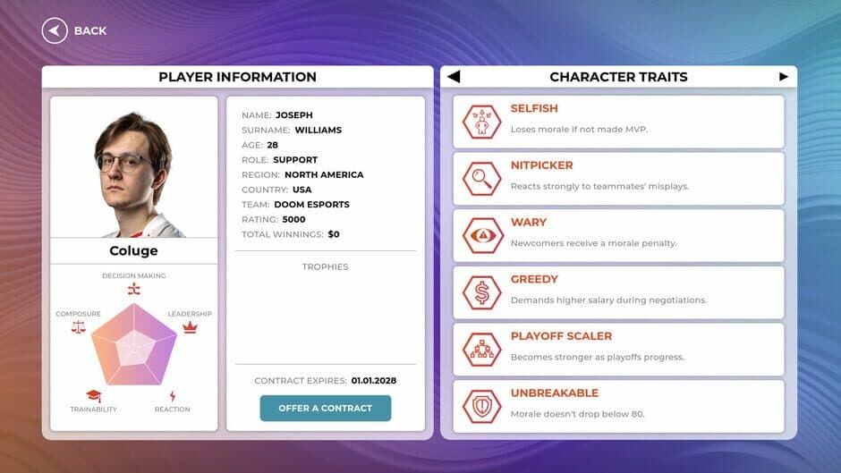 Cybersport Manager screenshot