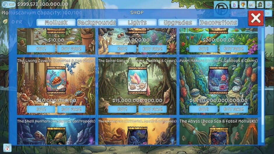 Molluscarium screenshot