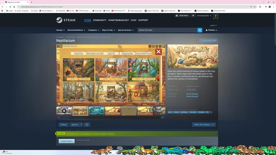 Reptilarium screenshot