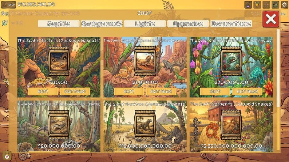 Reptilarium screenshot