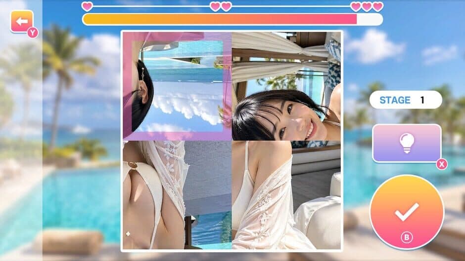 Resort Beauties: Hentai Photo Puzzle screenshot