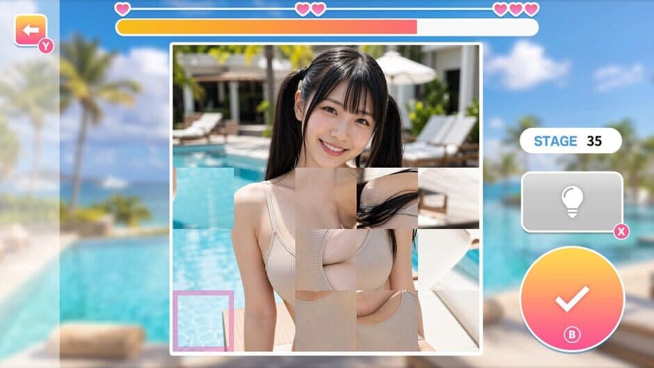Resort Beauties: Hentai Photo Puzzle screenshot