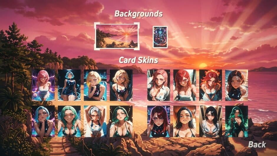 Solitaire Paradise: Anime Bikini Babes screenshot